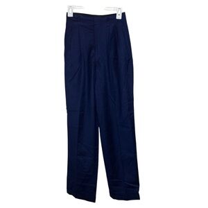 Vintage Ralph Lauren Bergdorf Goodman size 4 blue front pleated wool pants